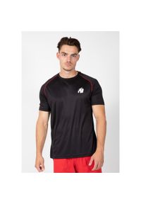 GORILLA WEAR - Performance Koszulka - Czarny/Czerwony. Kolor: czerwony, wielokolorowy, czarny. Sport: fitness