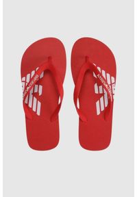 Emporio Armani - EMPORIO ARMANI Czerwone japonki z białym logo, Rozmiar 37. Kolor: czerwony #2