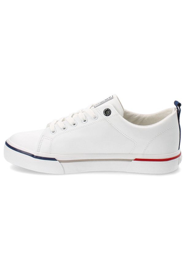 Big-Star - Białe Trampki Big Star Sportowe Obuwie Męskie. Kolor: biały. Materiał: jeans, skóra ekologiczna. Sezon: lato. Styl: sportowy