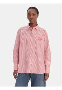 TOMMY HILFIGER - Tommy Hilfiger Koszula WW0WW48190 Czerwony Regular Fit. Kolor: czerwony. Materiał: bawełna #1