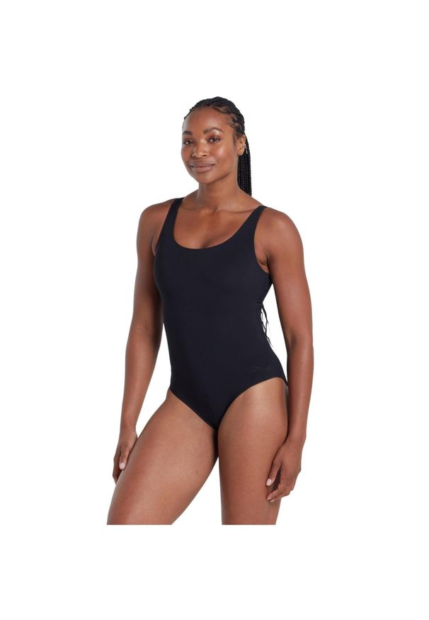 ZOGGS - Damski kostium kąpielowy 1-częściowy Zoggs Scoopback. Kolor: czarny