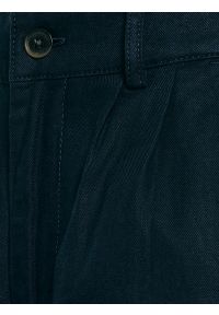 Big-Star - Spodnie damskie wide z domieszką lnu granatowe Malusi 403. Stan: podwyższony. Kolor: niebieski. Materiał: len. Sezon: lato. Styl: elegancki #5