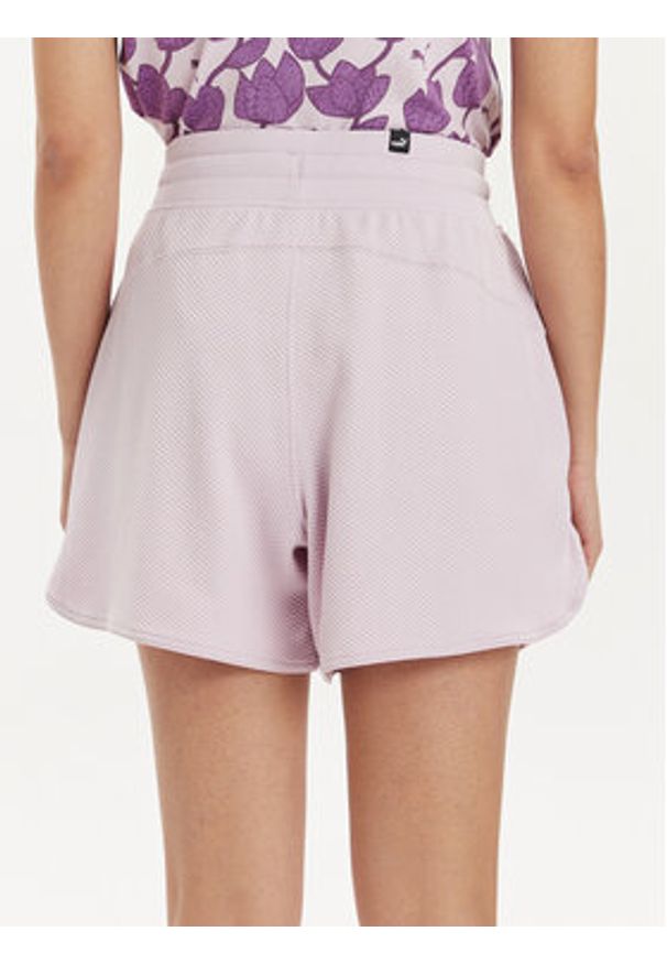 Puma Szorty sportowe HER 678701 Fioletowy Regular Fit. Kolor: fioletowy. Materiał: bawełna, syntetyk