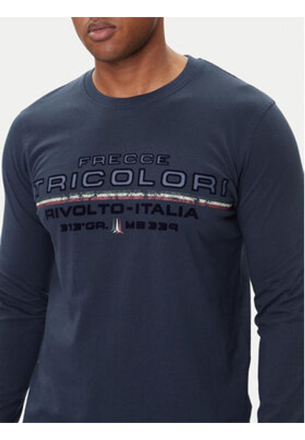 Aeronautica Militare Longsleeve 252TS2474UJ00641 Granatowy Regular Fit. Kolor: niebieski. Materiał: bawełna. Długość rękawa: długi rękaw