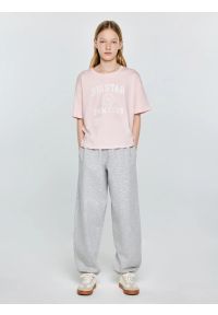 Big-Star - Koszulka dziewczęca z nadrukiem różowa Minka 600. Okazja: na co dzień, na uczelnię. Kolor: różowy. Materiał: dzianina, bawełna, skóra, jeans. Długość: krótkie. Wzór: nadruk. Styl: casual, klasyczny, młodzieżowy #3