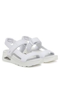 skechers - Skechers Sandały Uno-Summer Stand2 119813/WHT Biały. Kolor: biały. Materiał: materiał #6