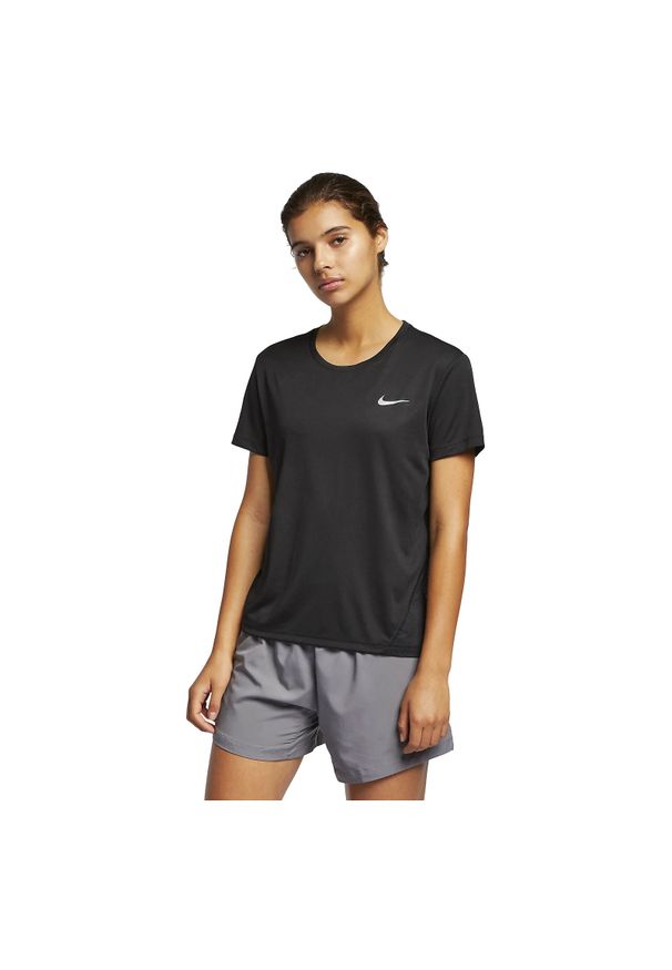 Koszulka damska do biegania Nike Miler Top AJ8121. Materiał: materiał, poliester, skóra. Technologia: Dri-Fit (Nike). Sport: bieganie, fitness