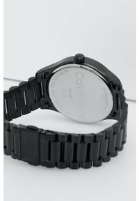 Calvin Klein zegarek męski kolor czarny. Kolor: czarny. Materiał: materiał #2
