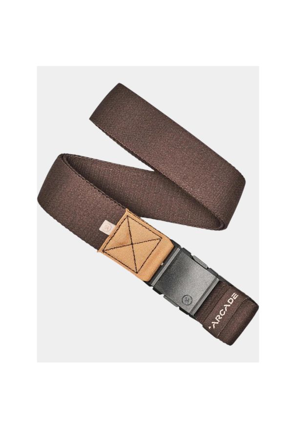 ARCADE - Pasek męski Arcade Belts Ridge. Kolor: brązowy. Materiał: tkanina. Wzór: paski