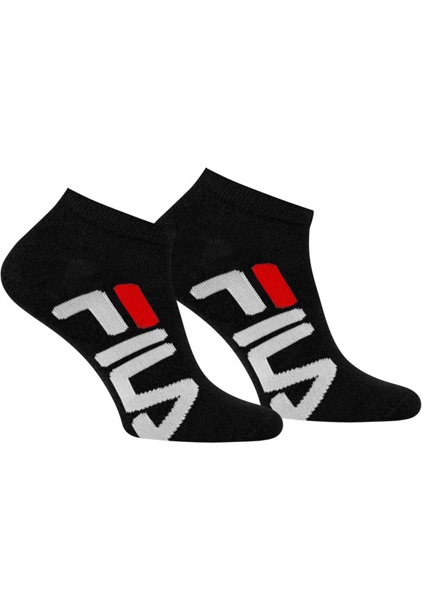 Fila - Skarpety unisex invisible socks 2-pack F9199-200. Kolor: czarny