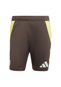 Adidas - Szorty treningowe Juventus Turin Tiro 2024/25. Kolor: brązowy. Sport: fitness, piłka nożna