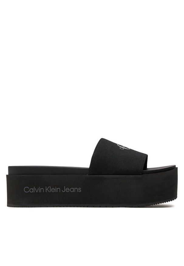 Klapki Calvin Klein Jeans. Kolor: czarny