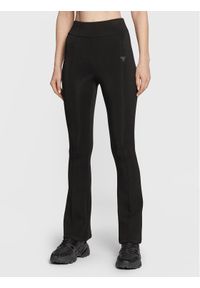 Guess Spodnie dresowe V3RB16 K7UW2 Czarny Regular Fit. Kolor: czarny. Materiał: dresówka, wiskoza
