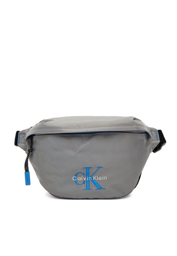 Calvin Klein Nerka Bold Waistbag LV04D3116G Szary. Kolor: szary. Materiał: materiał