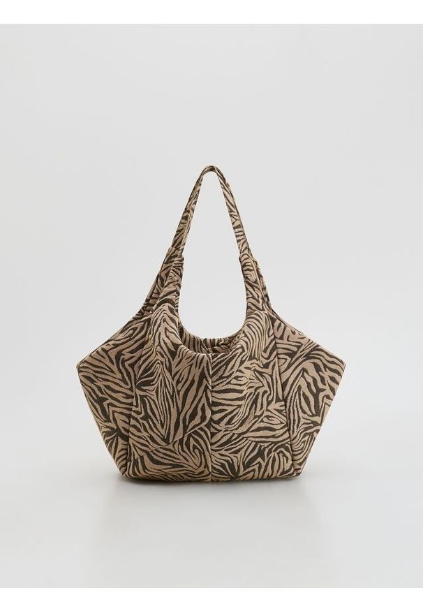 Reserved - Torebka ze zwierzęcym motywem - wielobarwny. Wzór: motyw zwierzęcy. Styl: klasyczny