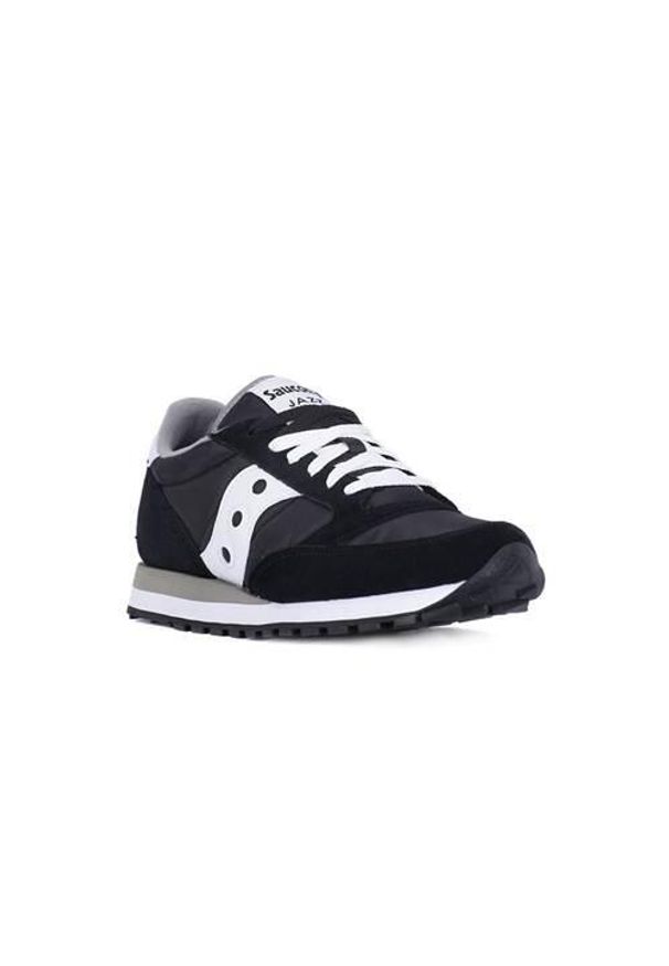 Buty do chodzenia męskie Saucony Jazz Black White. Zapięcie: sznurówki. Kolor: biały, wielokolorowy, czarny. Materiał: guma, materiał, tkanina, syntetyk. Szerokość cholewki: normalna. Sport: turystyka piesza