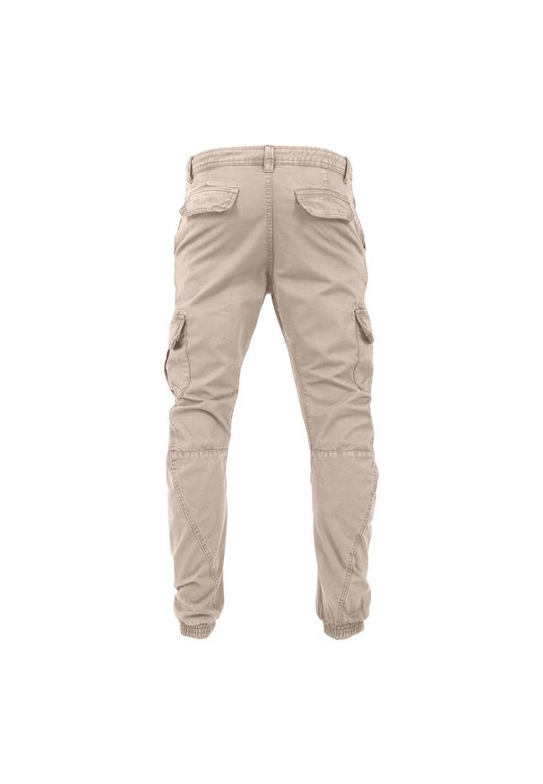 Urban Classics - Męskie Spodnie Cargo. Kolor: beżowy. Długość: długie