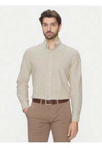 Jack & Jones Koszula Summer 12274599 Beżowy Regular Fit. Kolor: beżowy. Materiał: bawełna
