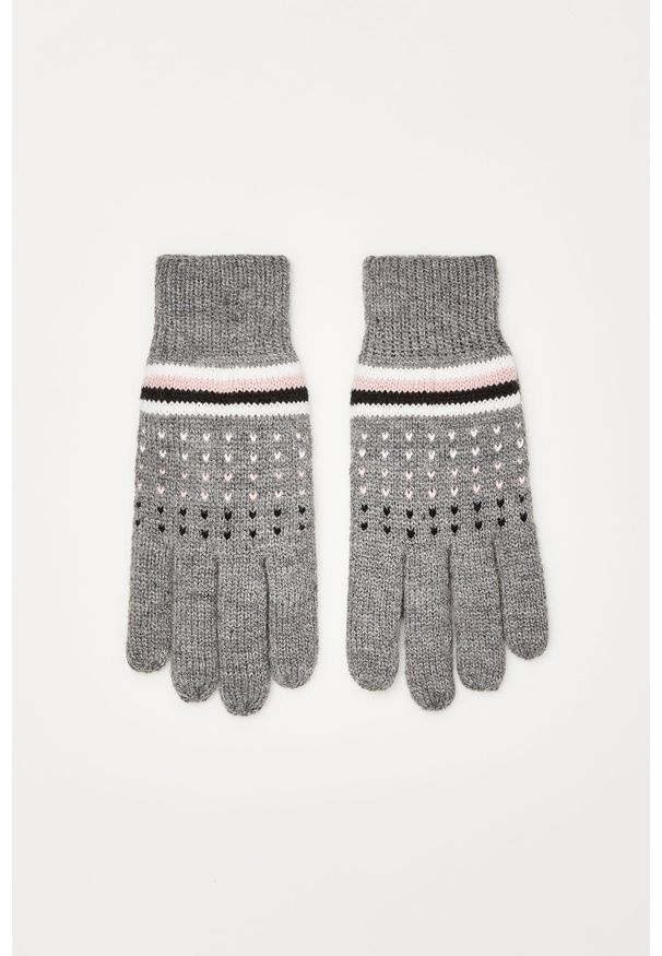 MOODO - Rękawiczki z ociepleniem. Materiał: polar, akryl. Wzór: melanż