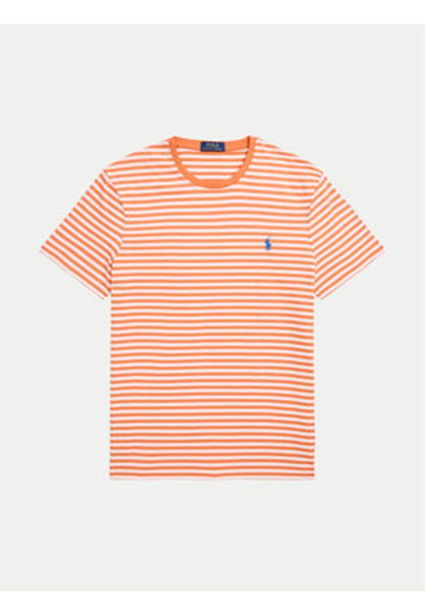 Polo Ralph Lauren T-Shirt 710956828002 Pomarańczowy Custom Slim Fit. Typ kołnierza: polo. Kolor: pomarańczowy. Materiał: bawełna