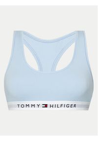 TOMMY HILFIGER - Tommy Hilfiger Biustonosz top UW0UW04143 Niebieski. Kolor: niebieski. Materiał: bawełna #4