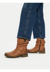 Rieker Botki Z4180-22 Brązowy. Kolor: brązowy. Materiał: materiał #2