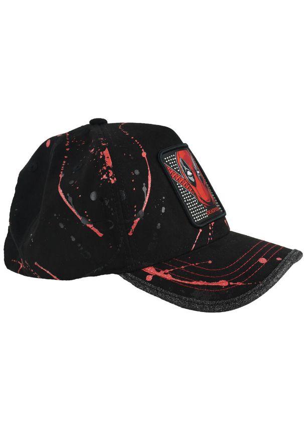 CapsLab - Czapka z daszkiem Capslab Marvel Deadpool Strapback CL/MAR/TAG/1/DEA. Kolor: czarny. Wzór: motyw z bajki