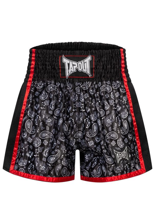TAPOUT - Szorty do boksu tajskiego Tapout Camino. Kolor: wielokolorowy, czarny, czerwony. Sport: fitness