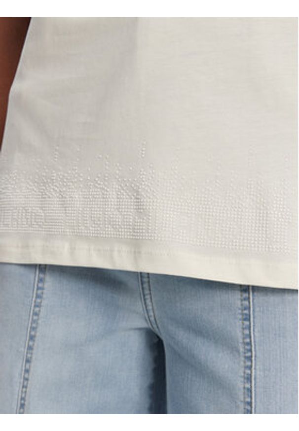 Liu Jo Sport T-Shirt TA5180 JS923 Biały Regular Fit. Kolor: biały. Materiał: bawełna. Styl: sportowy