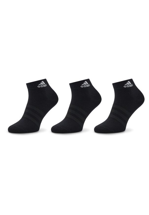 Adidas - adidas Zestaw 3 par niskich skarpet unisex Thin and Light Ankle Socks 3 Pairs IC1282 Czarny. Kolor: czarny. Materiał: syntetyk