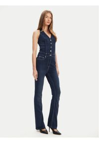 Guess Kombinezon W5YD57 D0782 Granatowy Regular Fit. Kolor: niebieski. Materiał: bawełna