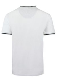 Męski T-Shirt z Dzianiny Bawełnianej - Brave Soul - Biały. Okazja: na co dzień. Kolor: biały. Materiał: bawełna. Sezon: wiosna, lato. Styl: casual #4