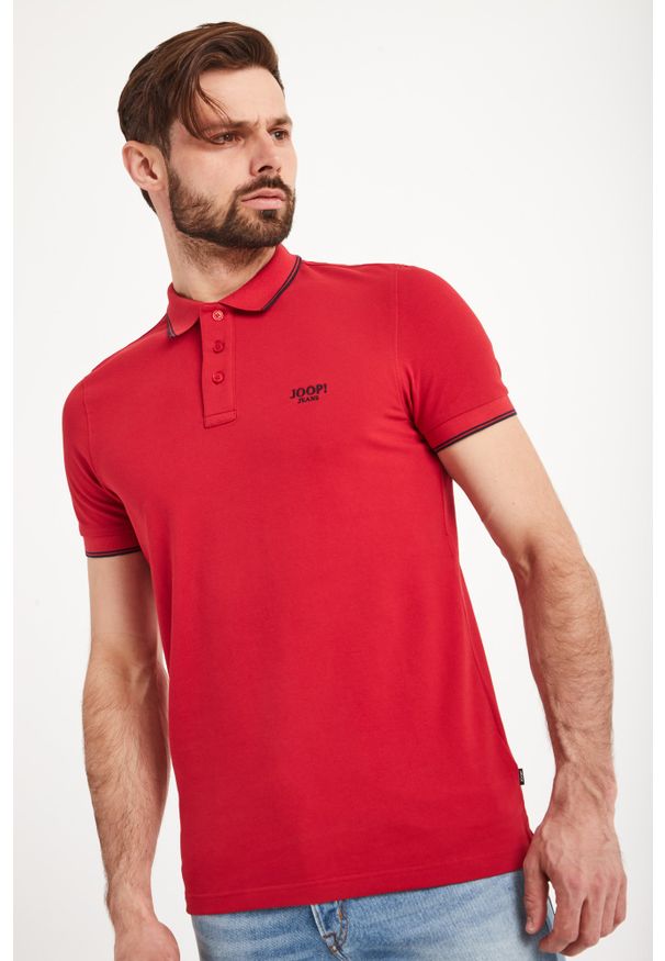 Koszulka polo JOOP! Jeans sportowa, z nadrukiem, polo