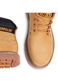 CAT Footwear Trapery Powerplant S3 Hro P724626 Żółty. Kolor: żółty. Materiał: nubuk, skóra #6