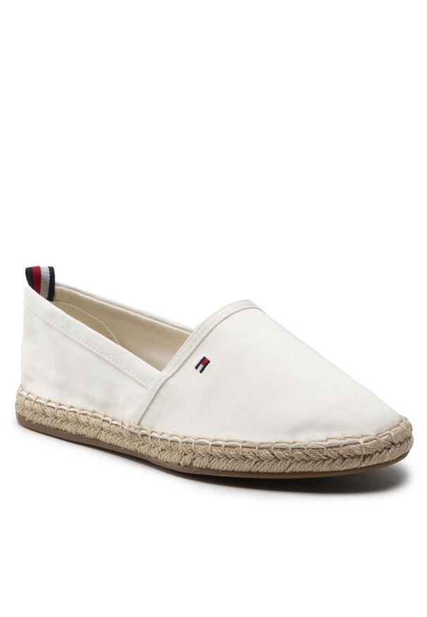 TOMMY HILFIGER - Espadryle Tommy Hilfiger. Kolor: beżowy. Materiał: materiał