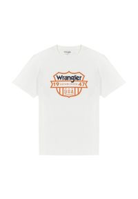 Wrangler - MESKA KOSZULKA WRANGLER GRAPHIC TEE WORN WHITE 112330884 #4