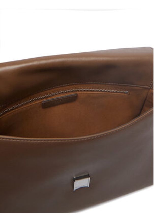 Tory Burch Torebka Charlie 183316 Brązowy. Kolor: brązowy. Materiał: skórzane