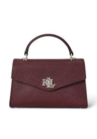 Lauren Ralph Lauren - LAUREN RALPH LAUREN Torebka 431966765010 Bordowy. Kolor: czerwony. Materiał: skórzane