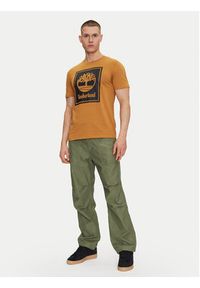 Timberland T-Shirt TB0A5WQQ Beżowy Regular Fit. Kolor: beżowy. Materiał: bawełna #5