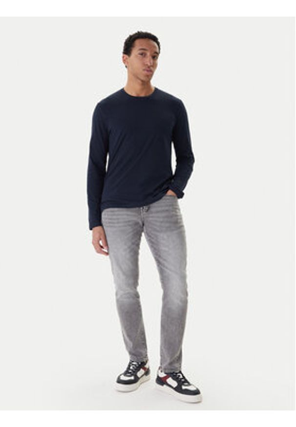 Emporio Armani Underwear Longsleeve EM000382 AF14210 MB433 Granatowy Regular Fit. Kolor: niebieski. Materiał: bawełna. Długość rękawa: długi rękaw