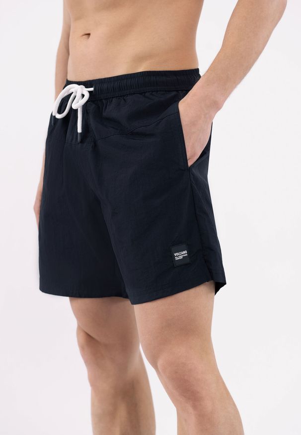 Volcano - Szorty plażowe, Regular Fit, P-DARREL. Materiał: nylon, materiał, poliamid. Długość: długie