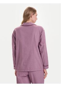 United Colors of Benetton - United Colors Of Benetton Koszulka piżamowa 4MYG3M00D Bordowy Regular Fit. Kolor: czerwony. Materiał: bawełna #4