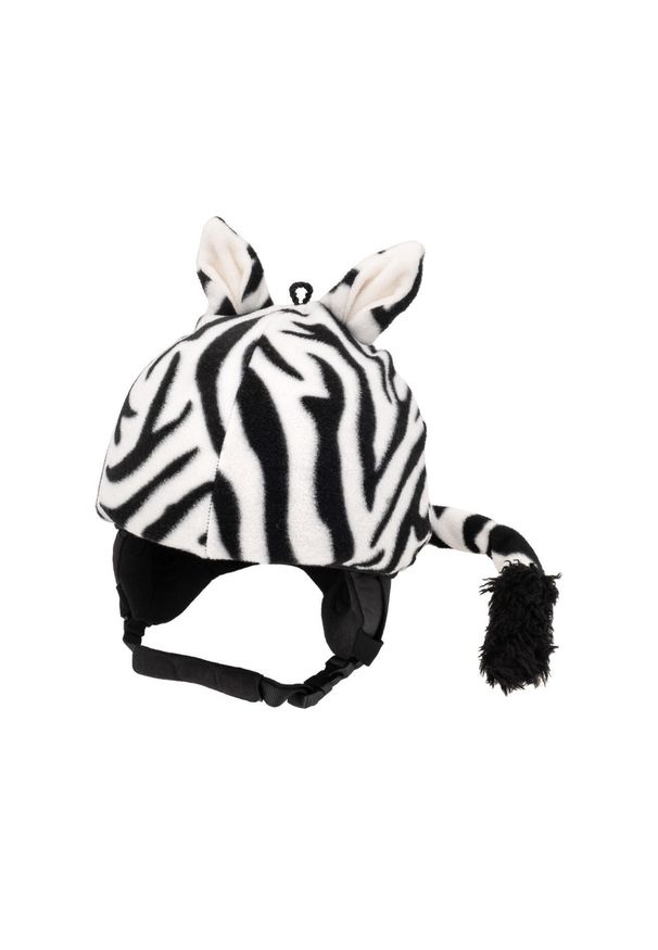 CASCO - Czapka / nakładka na kask narciarski ZEBRA. Kolor: wielokolorowy. Wzór: motyw zwierzęcy. Sezon: zima. Styl: sportowy