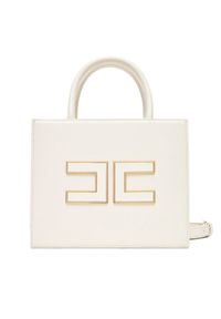 Elisabetta Franchi Torebka BS-33A-56E2-V380 Biały. Kolor: biały. Materiał: skórzane