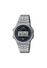 Casio Zegarek A171WE-1AEF Srebrny. Kolor: srebrny