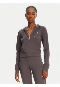 Juicy Couture Bluza Ola JCWAS125310 Szary Slim Fit. Kolor: szary. Materiał: bawełna