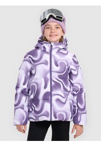4f - 4F Kurtka narciarska membrana 5000 dziewczęca - multikolor 152 (11-12 lat). Kolor: wielokolorowy. Materiał: poliester, materiał. Sezon: lato #1