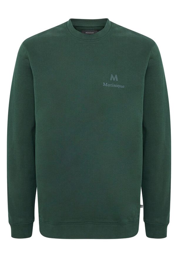 Matinique Bluza Bradley 30206029 Zielony Regular Fit. Kolor: zielony. Materiał: bawełna