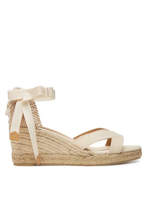 Castañer Espadryle Bailey 025677 Beżowy. Kolor: beżowy. Materiał: materiał