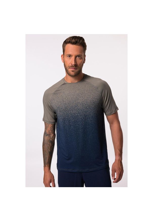 JAY-PI - Męski T-shirt Iron Anvil fitness rękaw 1/2 szybkoschnący do roz. 7XL. Kolekcja: plus size. Kolor: szary. Materiał: poliester, materiał. Sport: fitness